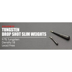 KEITECH Tungsten Drop Shot Slim Weights